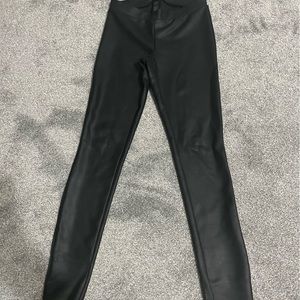 EXPRESS FAUX Leather Leggings - MIDRISE